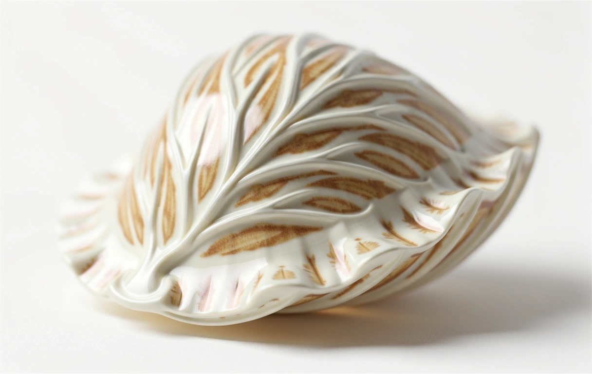 Organic flowing shapes representing sound harmony